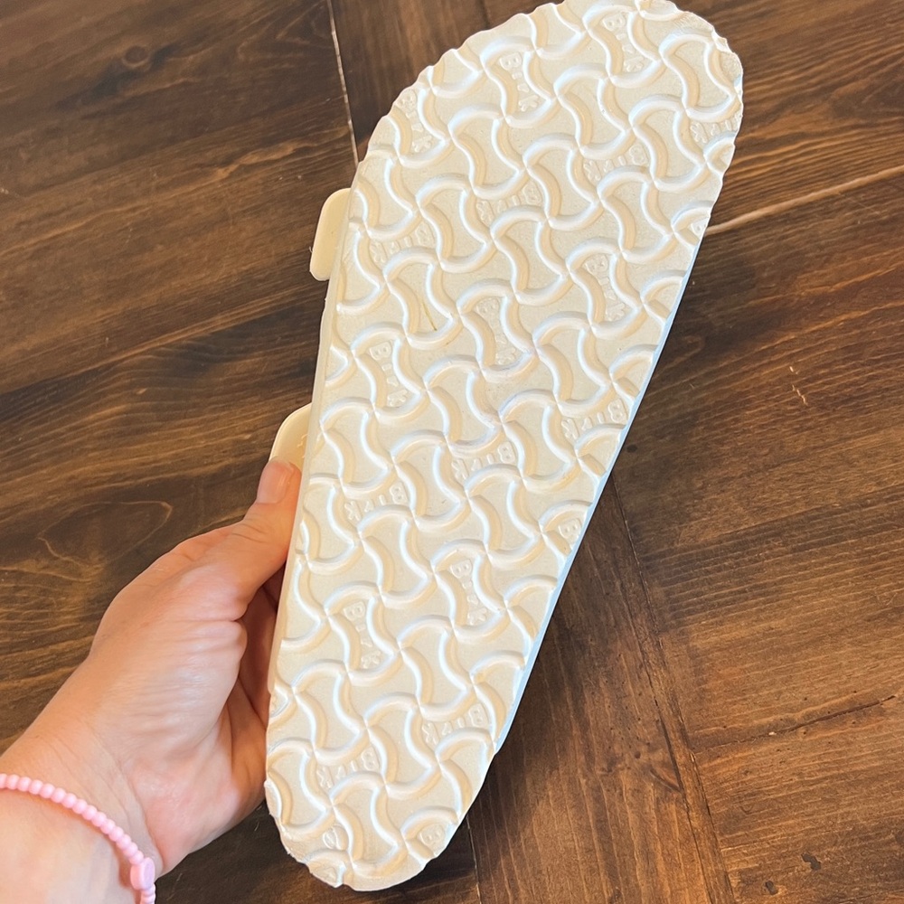 Birkenstock White Arizona Essentials Slide Sandals EVA | EU: 43 M: 10-10.5 W: 12 - Picture 11 of 14